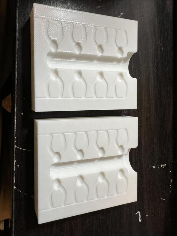 Twin tail panfish bait mold