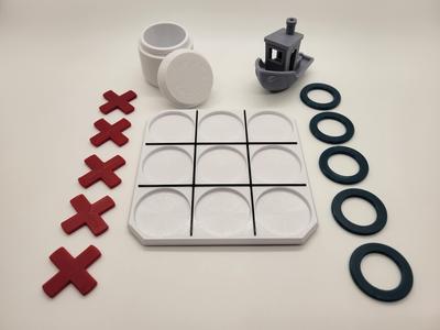Tic Tac Toe Board and Pieces