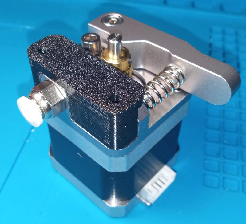 Creality Ender 3 Direct Drive Upgrade + Grey Aluminum Extruder Housing Spacer with Lip (Remix)