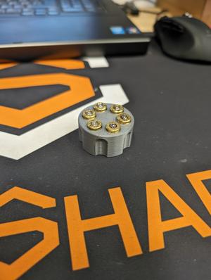 Revolver cylinder firdge magnet