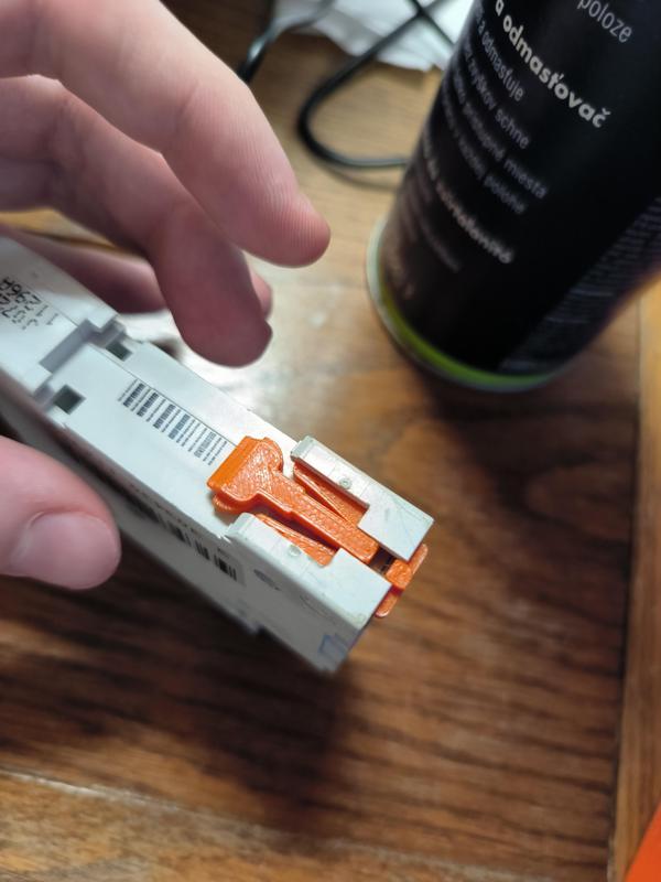 DIN rail clips (Merlin Gerin)