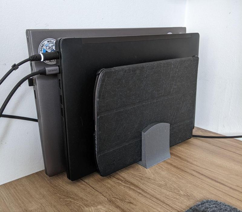 Triple  stand - 2 notebook and tablet or reader