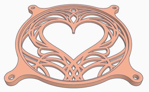 Fan cover: Faithful heart (120 mm)