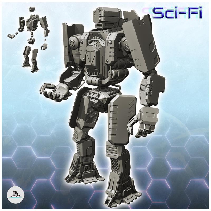 Eddall combat robot (25) - Future Sci-Fi SF Post apocalyptic Tabletop Scifi Wargaming Planetary exploration RPG
