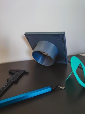 Fume exhaust air grille with one way air valve