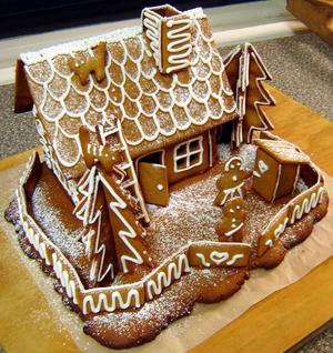 Gingerbread cutter shapes. Also a recipe.