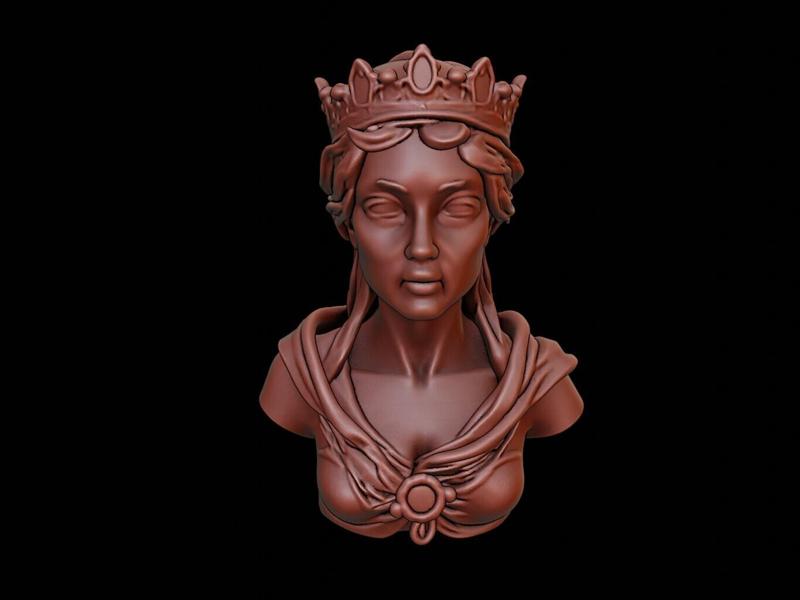 Medieval Queen Bust