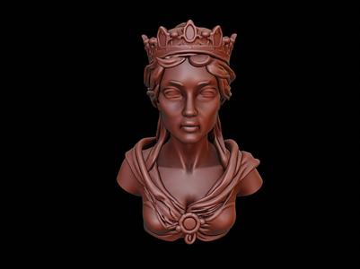 Medieval Queen Bust