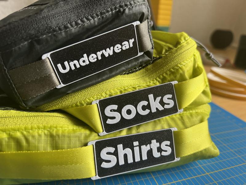 Osprey Packing Cube Labels