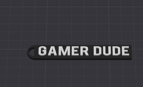 Gamer Dude Keychain