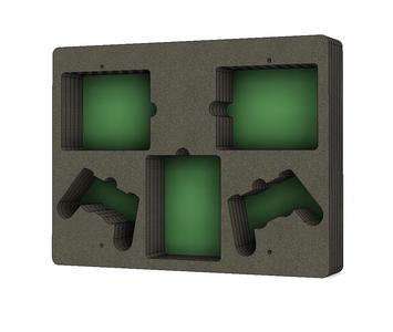 PlayStation4 (PS4) Foam Inserts for Portable Carrying Case