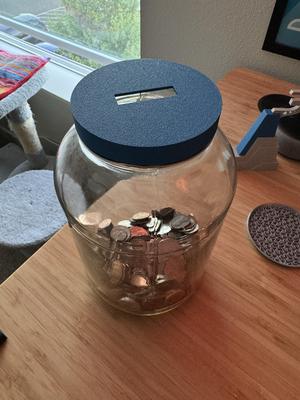 Bubbies Pickle Jar Piggy Bank Lid