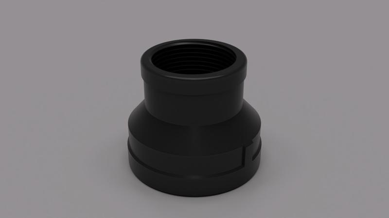 Pipe Reducer: 2" x 1 1/4" Fitting