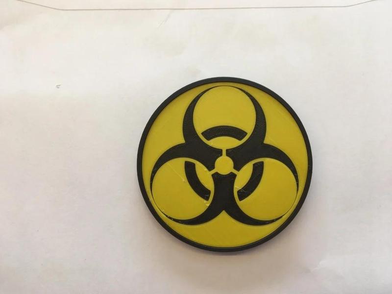 stackable biohazard coasters (NO MMU needed)
