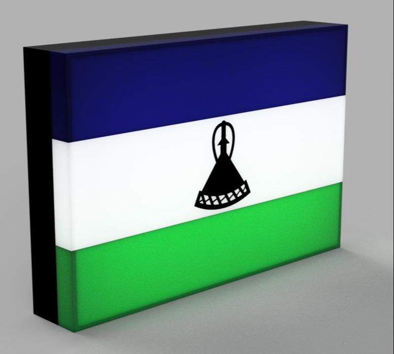 World Flags - Lesotho LED Lamp