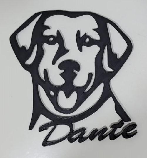 Silueta perro Labrador