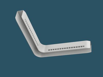 Shower door angle