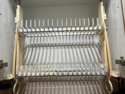 Dish Drying Rack in-Cabinet hanger
