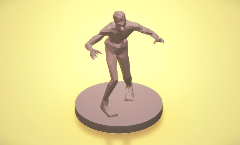 Low-Poly ZOMBIE - Miniature