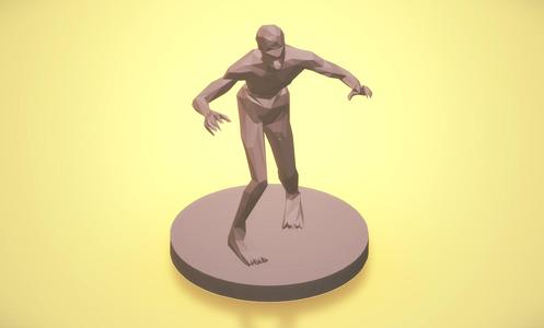 Low-Poly ZOMBIE - Miniature