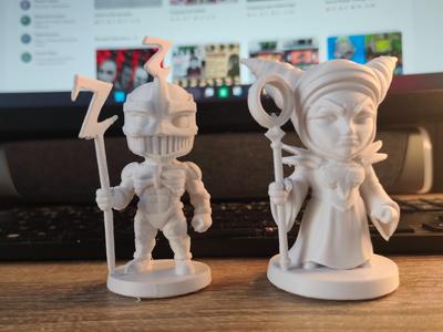 Lord Zedd and Rita Repulsa Chibi - MMPR