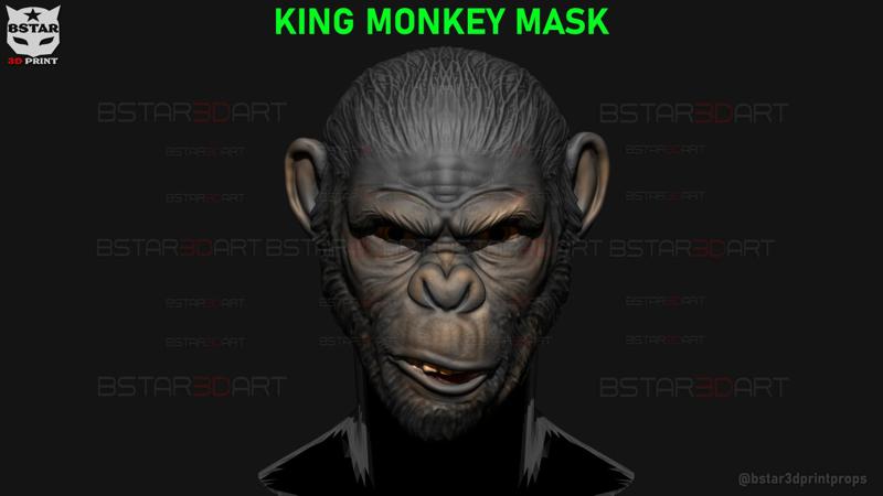 King Monkey Mask - Kingdom of The Planet of The Apes