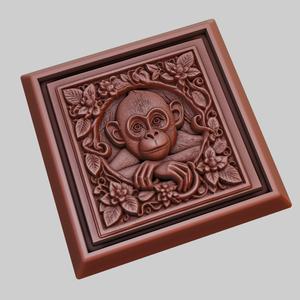 Monkey Animal 3D Model for CNC Router Laser & 3D Printer