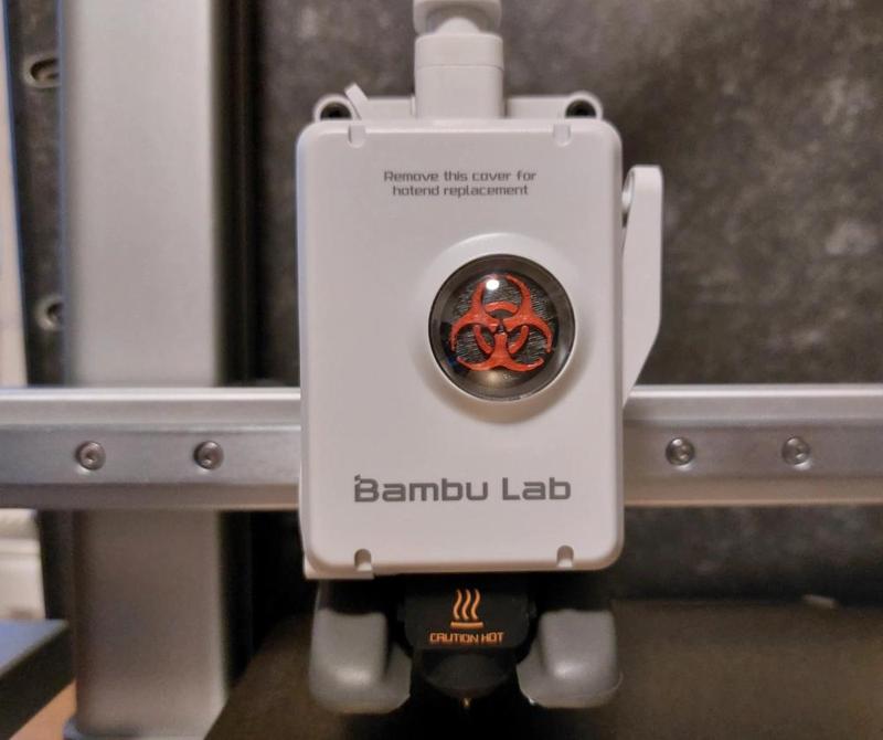 Biohazard Sign Extruder Wheel A1 / A1 Mini