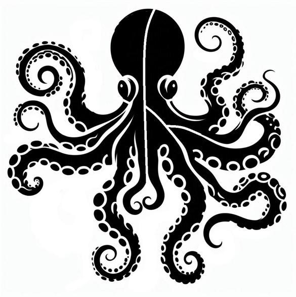 Stencil: Octopus (version 3)