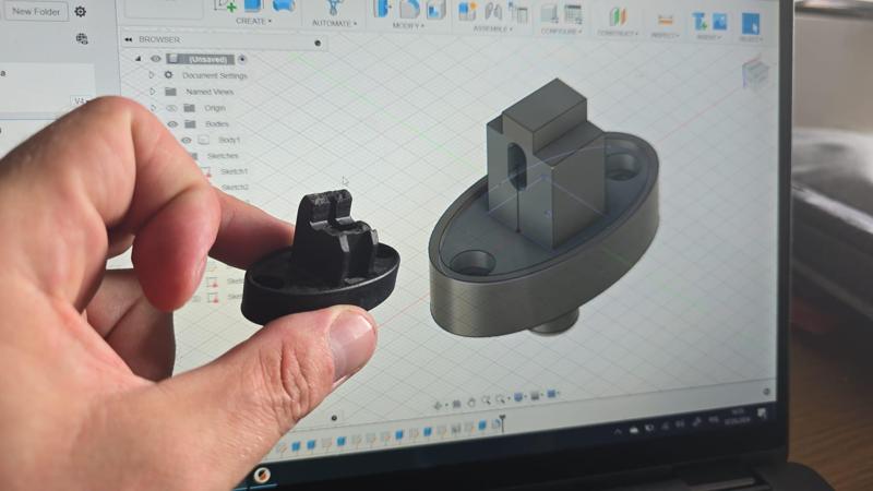 Top holder for RV Hymer Campervan leg