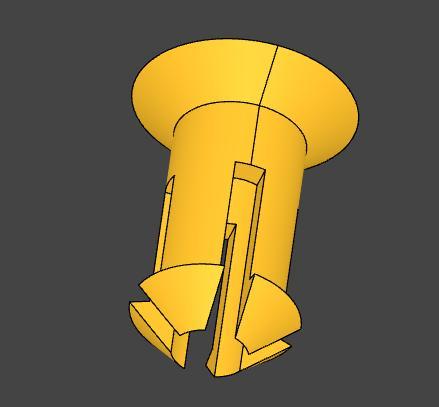 Pin/Peg for securing to plywood