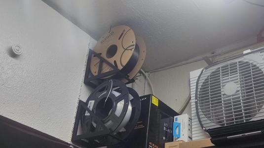 Wall Mountable Filament Spool Storage Shelf