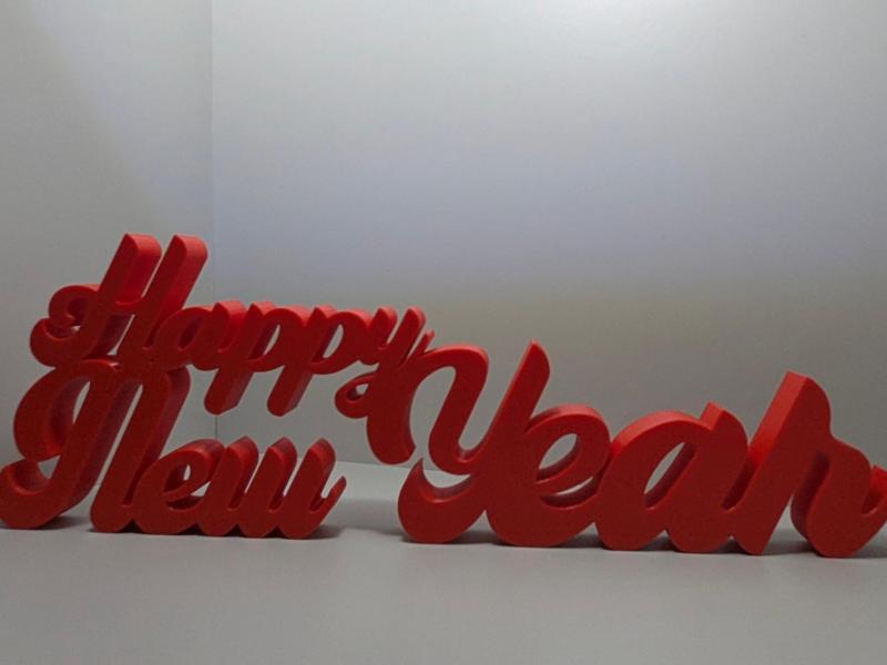 Happy New Year Lettering