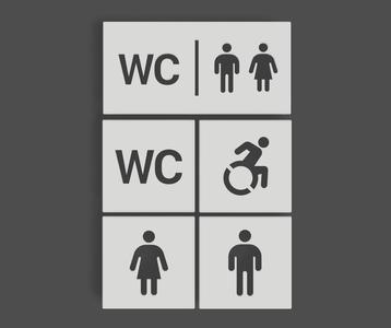 Toilet/Restroom Sign | IconSystem3D