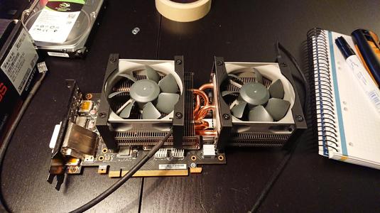 GPU Cooler bracket for 80mm fan