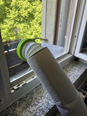 Abluftschlauch Plexiglas Durchführung 120mm