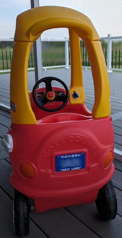 Little Tikes Cozy Coupe Michigan Plate