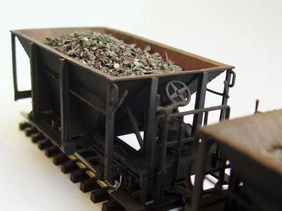 H0m  1000mm Schmalspur Schotterwagen der Südharz-Eisenbahn