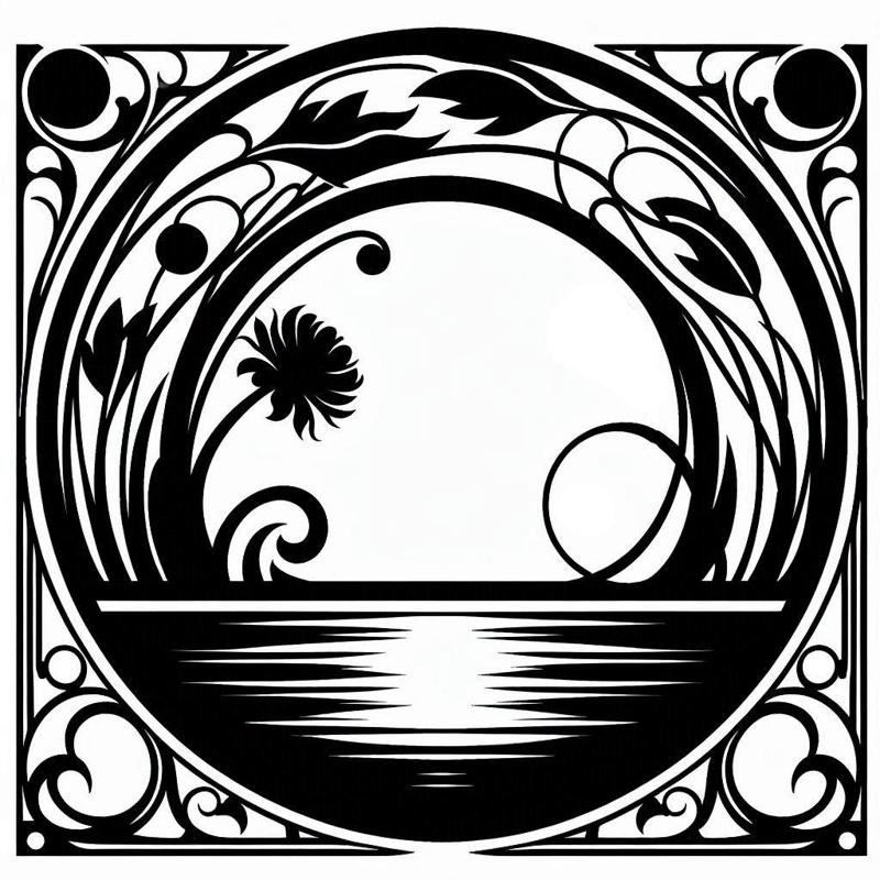 The sun shines from the surface of the water