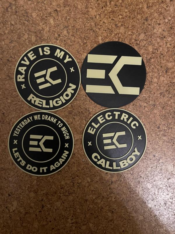 Electric Callboy Untersetzer mit Halter