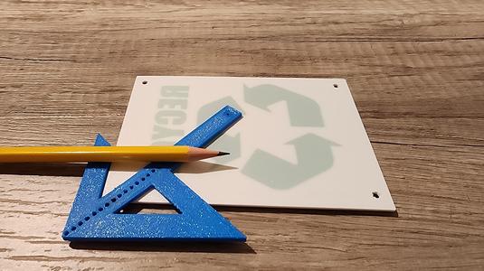 Tool for marking holes in corners (drill later)