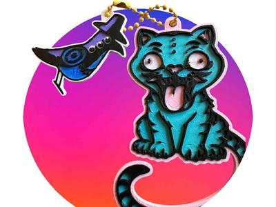 KPOP Demon Hunter Keychain Darby Magpie