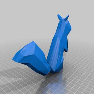 Low poly squirrel
