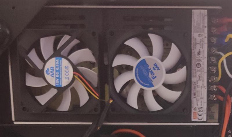 Power Supply Cover for two 80mm fans