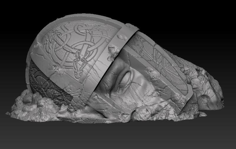 Fallen Norse Statue Ruins Head (pre-supported)