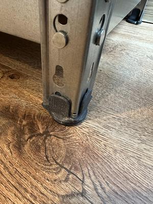 Warehouse shelf leg cover