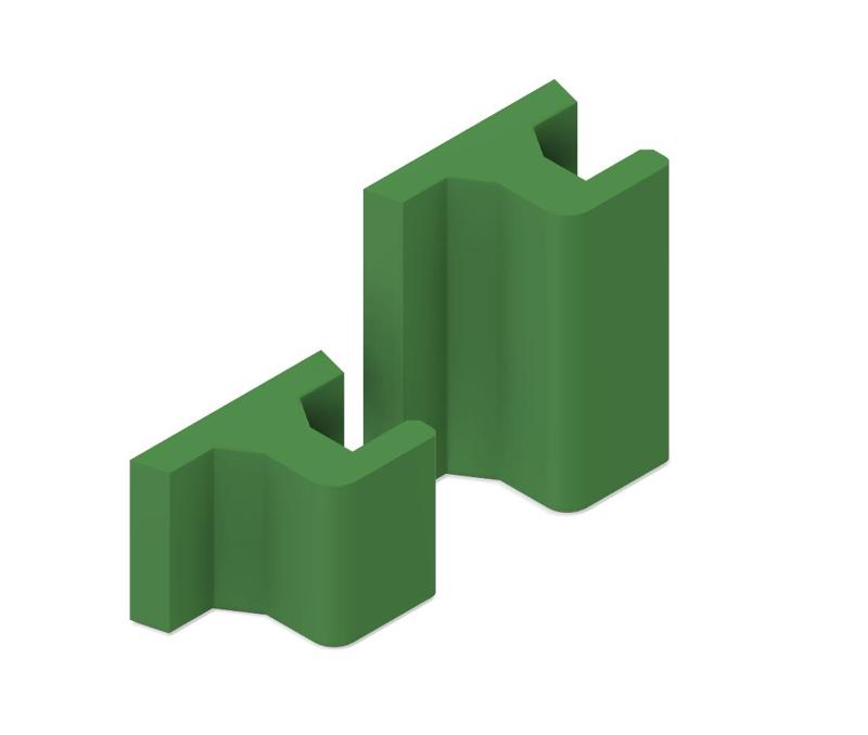 MDF Slatwall/Slotwall Adapter for Open Armory Louvered Wall Mounts