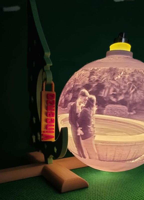 Christmas tree place card (personalized)