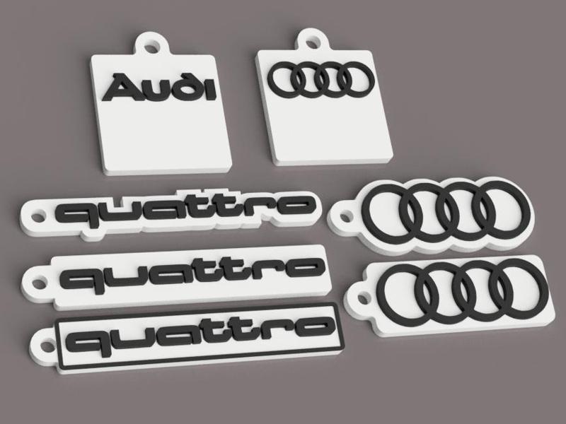 Audi quattro Auto Schlüsselanhänger
