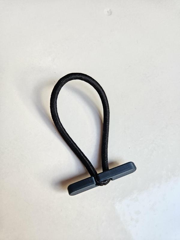 Cabel tie with 3mm hair tie